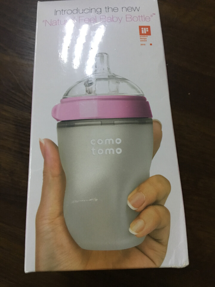 可么多么（COMOTOMO） 【官方旗舰店】宽口径母乳实感婴儿宝宝硅胶奶瓶250ml粉色怎么样，好用吗，口碑，心得，评价，试用报告,第2张