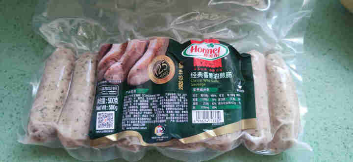 荷美尔（Hormel）经典香葱油煎肠 冷冻 500g/袋 火腿肠香肠 烧烤肠 纯肉肠 热狗 早餐肠怎么样，好用吗，口碑，心得，评价，试用报告,第2张