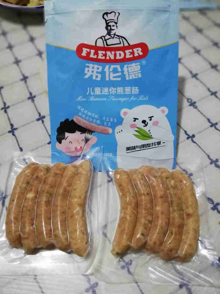 弗伦德 flender香肠儿童迷你熊葱肠180g 早餐肠 烤肠 纯肉肠怎么样，好用吗，口碑，心得，评价，试用报告,第4张