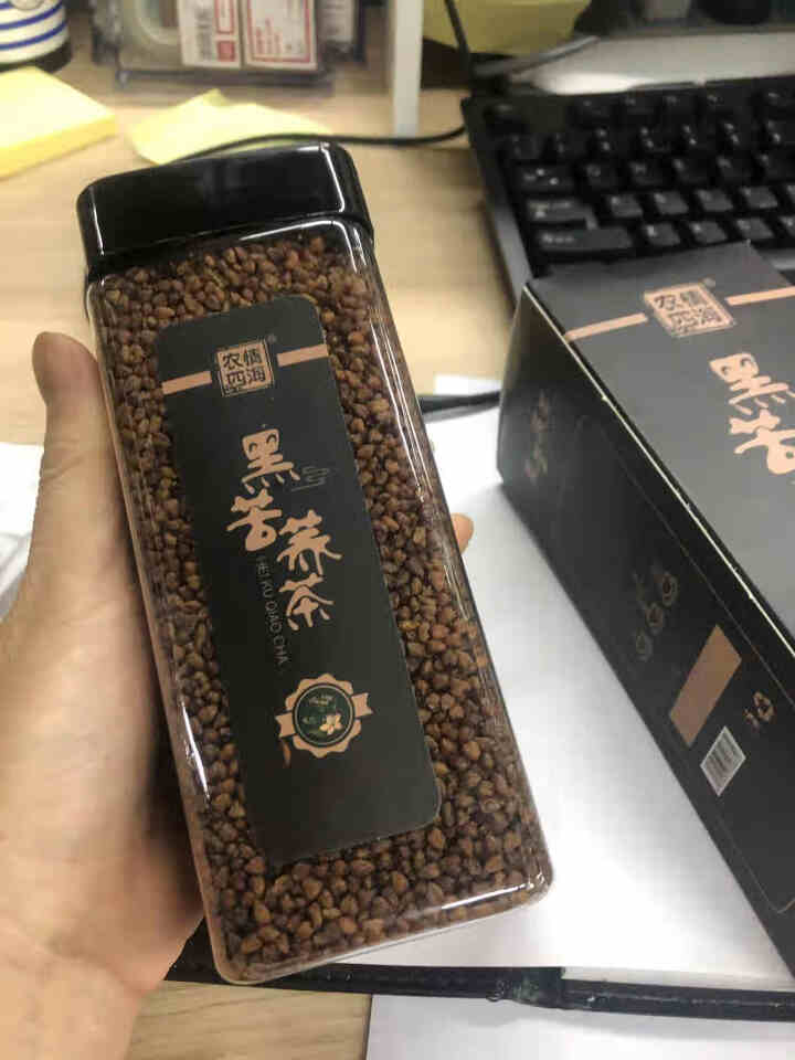 苦荞茶 四川大凉山黑苦荞茶 全胚芽全颗粒熟荞麦茶 养生茶 黑苦荞茶450g/1盒怎么样，好用吗，口碑，心得，评价，试用报告,第2张