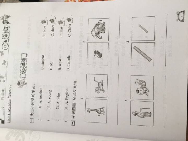 小学五年级上册寒假作业语文数学英语人教版3本寒假课课练2018快乐寒假教辅时刻准备着作业试卷练习题怎么样，好用吗，口碑，心得，评价，试用报告,第3张