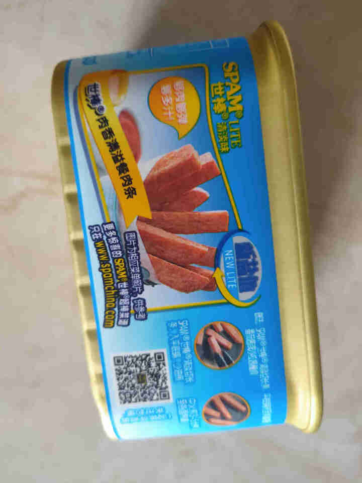 世棒（SPAM）午餐肉罐头清淡口味198g 开罐即食早餐三明治火锅烧烤麻辣香锅泡面搭档怎么样，好用吗，口碑，心得，评价，试用报告,第4张