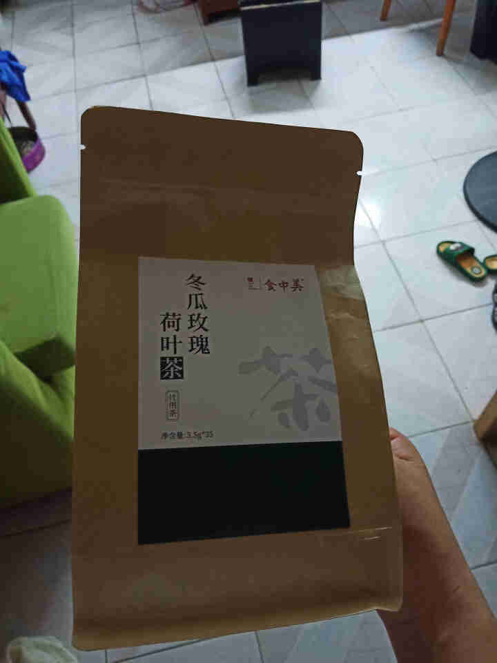 食中美 冬瓜荷叶茶 荷叶茶 决明子玫瑰花茶可搭配祛减除去瘦肚子湿茶肥养生茶瘦气湿茶身茶包 冬瓜茶 花茶 3.5g*35包（1袋）怎么样，好用吗，口碑，心得，评价,第2张