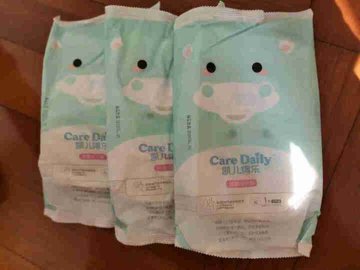 凯儿得乐（care daily）萌趣纸尿裤试用装3片+萌趣小湿巾1包+萌趣柔纸巾1包 萌趣纸尿裤L码3片怎么样，好用吗，口碑，心得，评价，试用报告,第2张