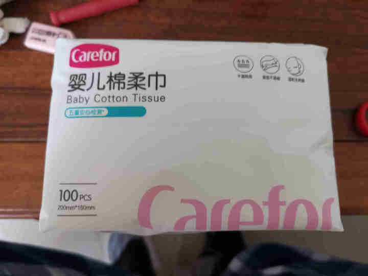 爱护（Carefor）棉柔巾干湿两用巾 婴儿干湿面巾纸 洗脸巾一次性 加厚洗脸巾100抽 100抽*1包怎么样，好用吗，口碑，心得，评价，试用报告,第3张