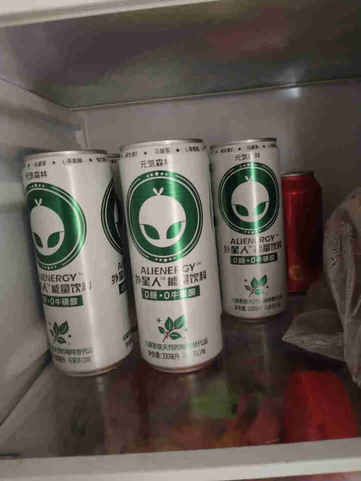 外星人马黛茶味无糖维生素运动功能性饮料铝罐气泡整箱330ml*6元气森林出品怎么样，好用吗，口碑，心得，评价，试用报告,第11张