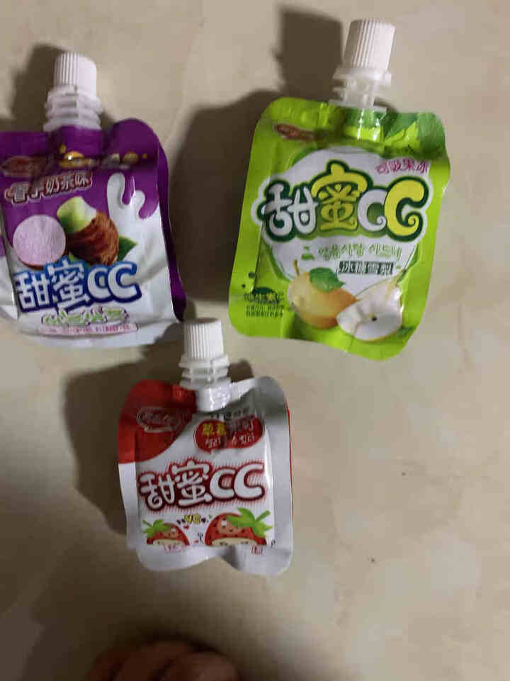 甜蜜1派  甜蜜果冻1000g果味果冻 可吸果冻儿童休闲零食嘴食综合口味草莓味苹果味香橙味 混合口味3个（品尝装)怎么样，好用吗，口碑，心得，评价，试用报告,第3张