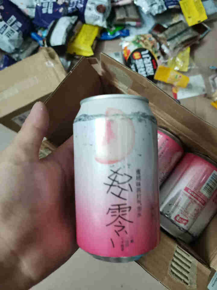 汉斯小木屋轻零无糖苏打水320ml*24罐装果味气泡水整箱 蜜桃味怎么样，好用吗，口碑，心得，评价，试用报告,第3张