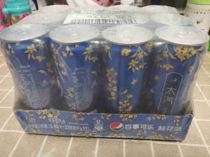 百事可乐 太汽系列桂花口味 汽水碳酸饮料饮品 330ml*12听 细长罐  Pepsi百事出品怎么样，好用吗，口碑，心得，评价，试用报告,第2张