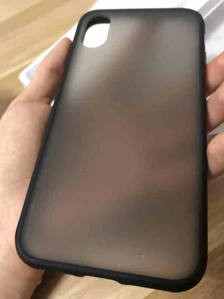 膜思维 苹果iPhone X/XS手机壳全包气囊防摔撞色硅胶边框半透明男女款保护套 苹果XS/X,第4张