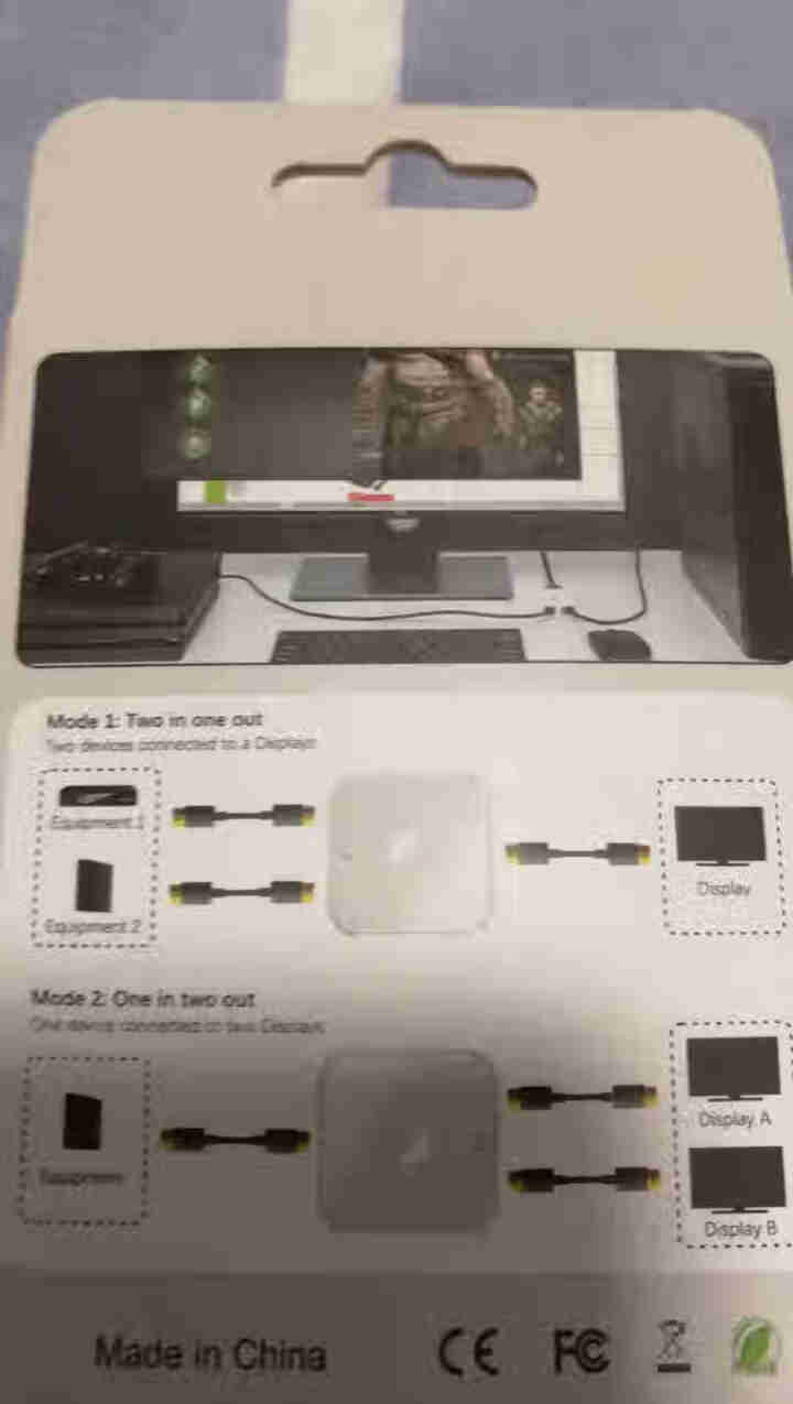 贝特 HDMI切换器二进一出4K60Hz高清视频分配器一分二电视笔记本电脑分屏机顶盒投影仪双向转换 白色怎么样，好用吗，口碑，心得，评价，试用报告,第2张