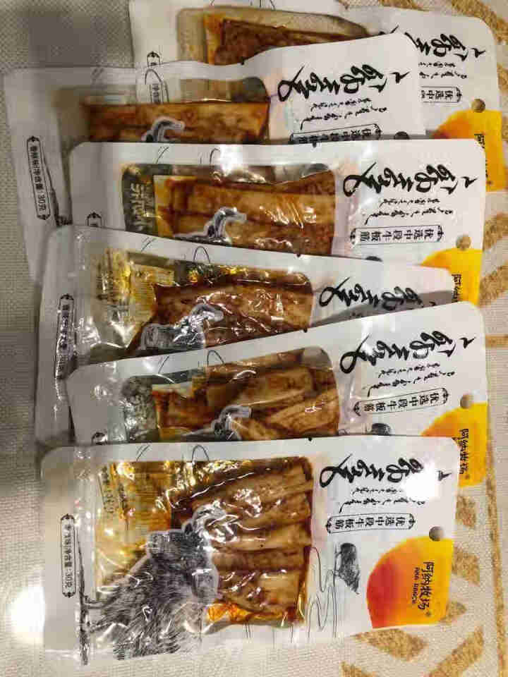 阿纳牧场牛板筋 内蒙古特产 休闲食品 香辣牛板筋 自拌散装牛肉筋 香辣味30g/袋 30g*20袋怎么样，好用吗，口碑，心得，评价，试用报告,第3张