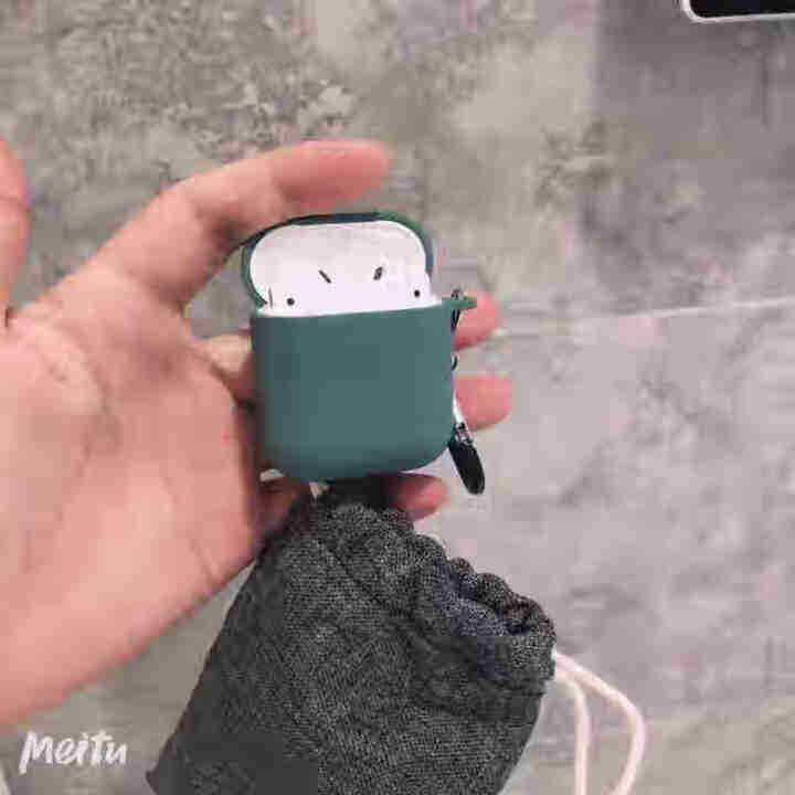 伊米仕  airpods pro保护套1/2/3代苹果无线蓝牙耳机保护壳无线充电盒硅胶防摔  AirPods Pro【暗夜绿】怎么样，好用吗，口碑，心得，评价，,第4张