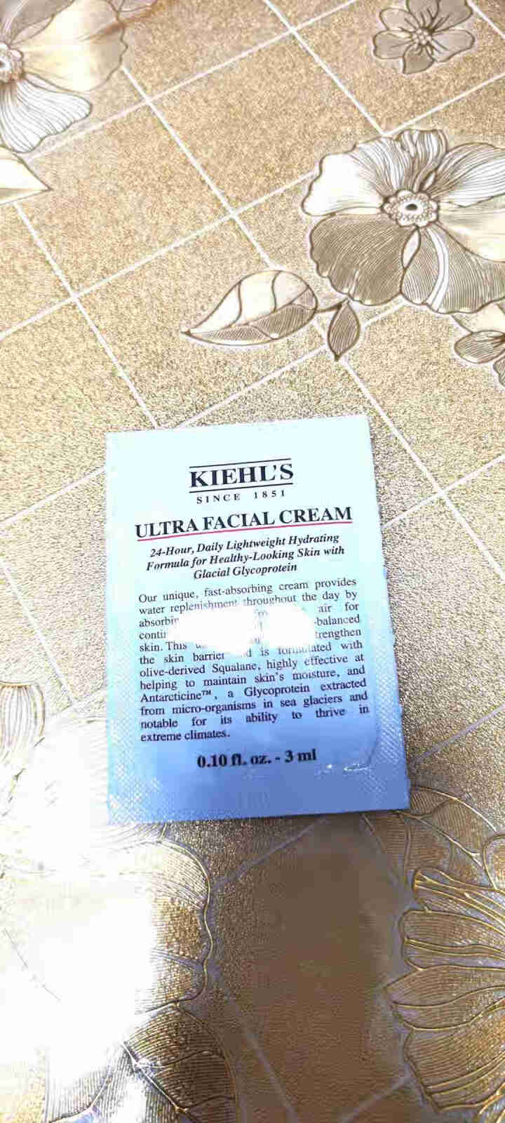 科颜氏（KIehl's）高保湿洁面洗面奶男女 白泥面膜/眼霜/护肤品 高保湿面霜3ml 小样怎么样，好用吗，口碑，心得，评价，试用报告,第2张