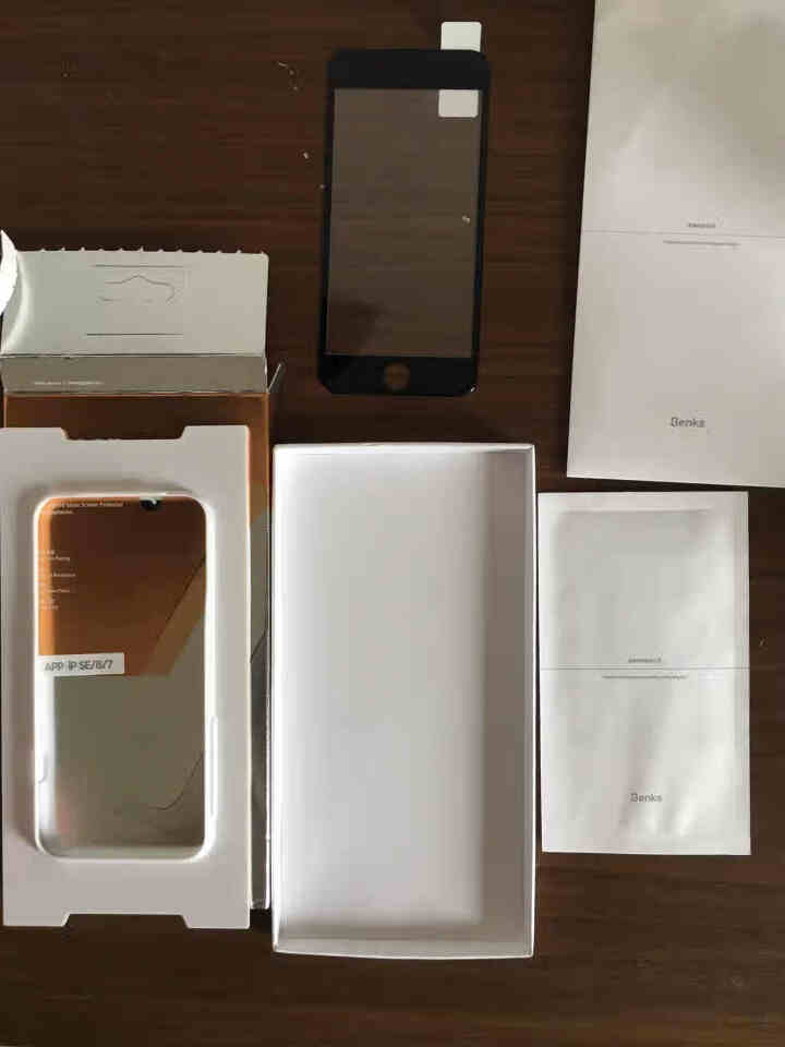 【买一送一】邦克仕 iPhone8/7/SE钢化膜苹果SE2/7Plus全屏覆盖防碎边抗蓝光手机贴膜 【苹果8/7/新款SE】高清款黑色【买一送一】怎么样，好用,第4张