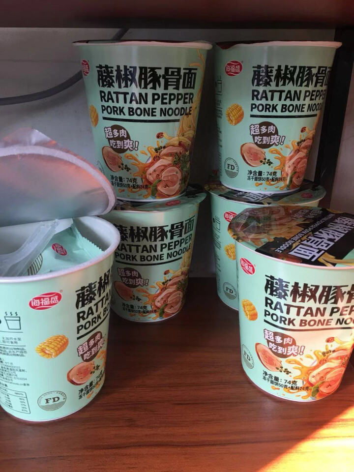 海福盛 方便面  藤椒豚骨拉面面 冻干面  速食泡面 非油炸 杯面6杯装怎么样，好用吗，口碑，心得，评价，试用报告,第2张