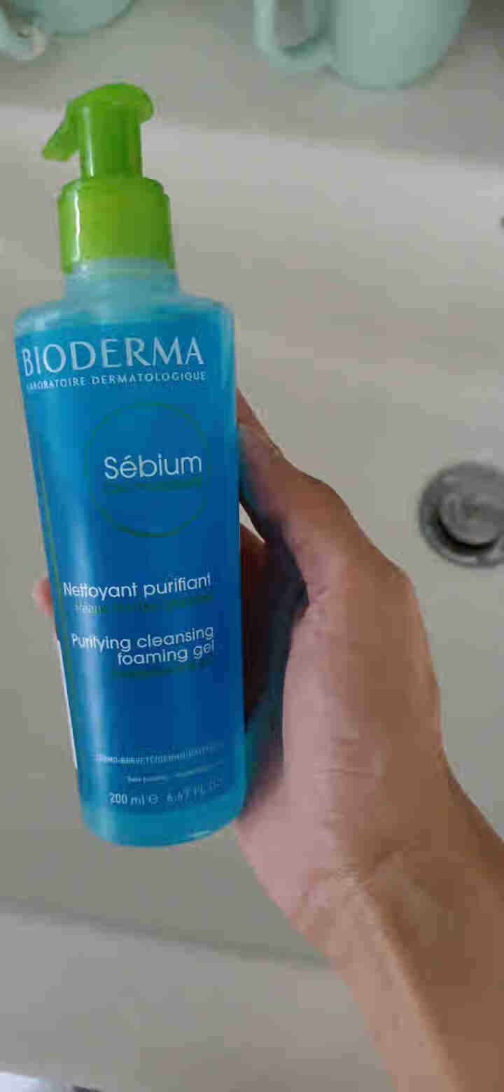 法国贝德玛（BIODERMA）净妍平衡洁肤凝胶洁面乳洗面奶200ml（温和清洁卸妆 控油收毛孔 油痘肌 低泡无皂基）怎么样，好用吗，口碑，心得，评价，试用报告,第2张