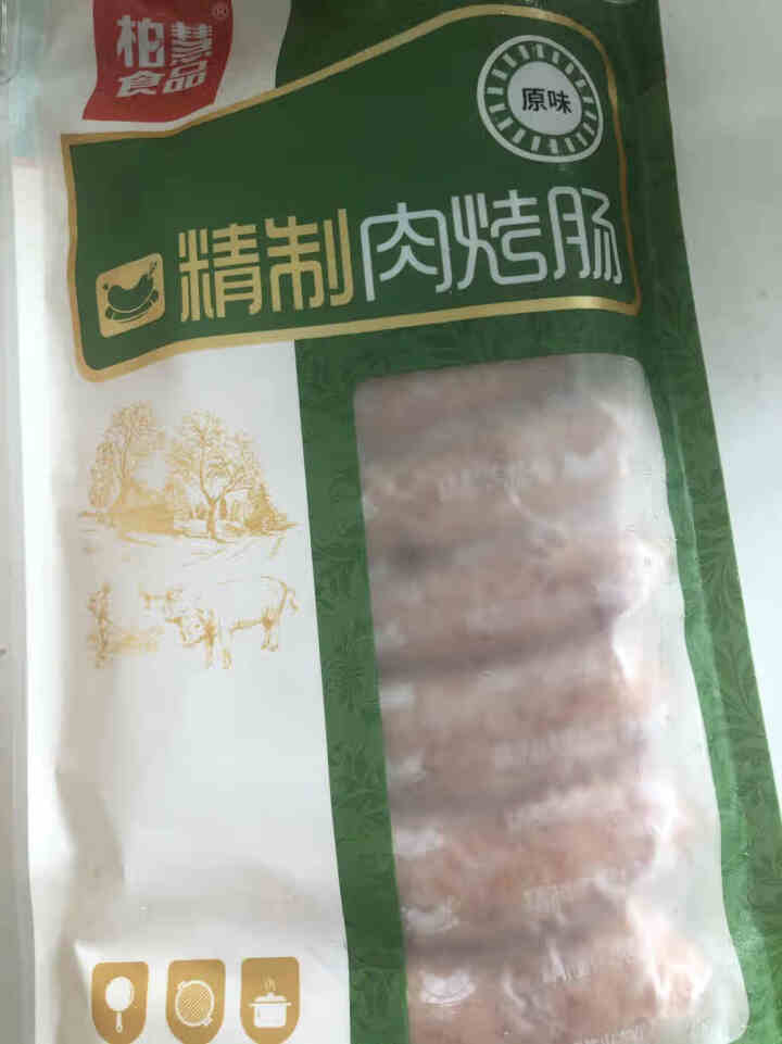 柏慧食品 火山石精制肉烤肠（原味）500g/袋 纯肉 热狗肠 早餐肠 地道肠怎么样，好用吗，口碑，心得，评价，试用报告,第2张