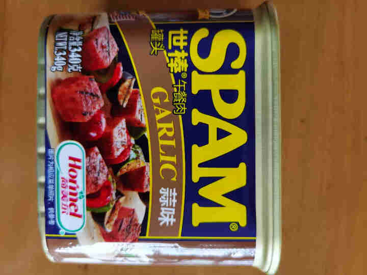 世棒（SPAM）午餐肉罐头蒜香口味340g 开罐即食早餐三明治火锅烧烤麻辣香锅泡面搭档怎么样，好用吗，口碑，心得，评价，试用报告,第2张