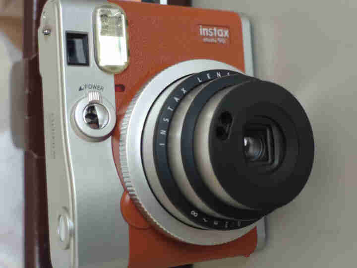 富士（FUJIFILM）INSTAX 一次成像立拍立得照相机 MINI90相机棕色套餐含拍立得相纸 官配（含肩带+锂电池+充电器）怎么样，好用吗，口碑，心得，评,第4张