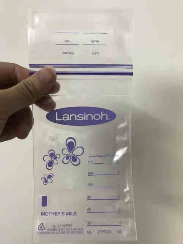 兰思诺(Lansinoh)储奶袋母乳储存袋冷藏保鲜存奶袋180ml一次性母乳袋 125个装怎么样，好用吗，口碑，心得，评价，试用报告,第6张