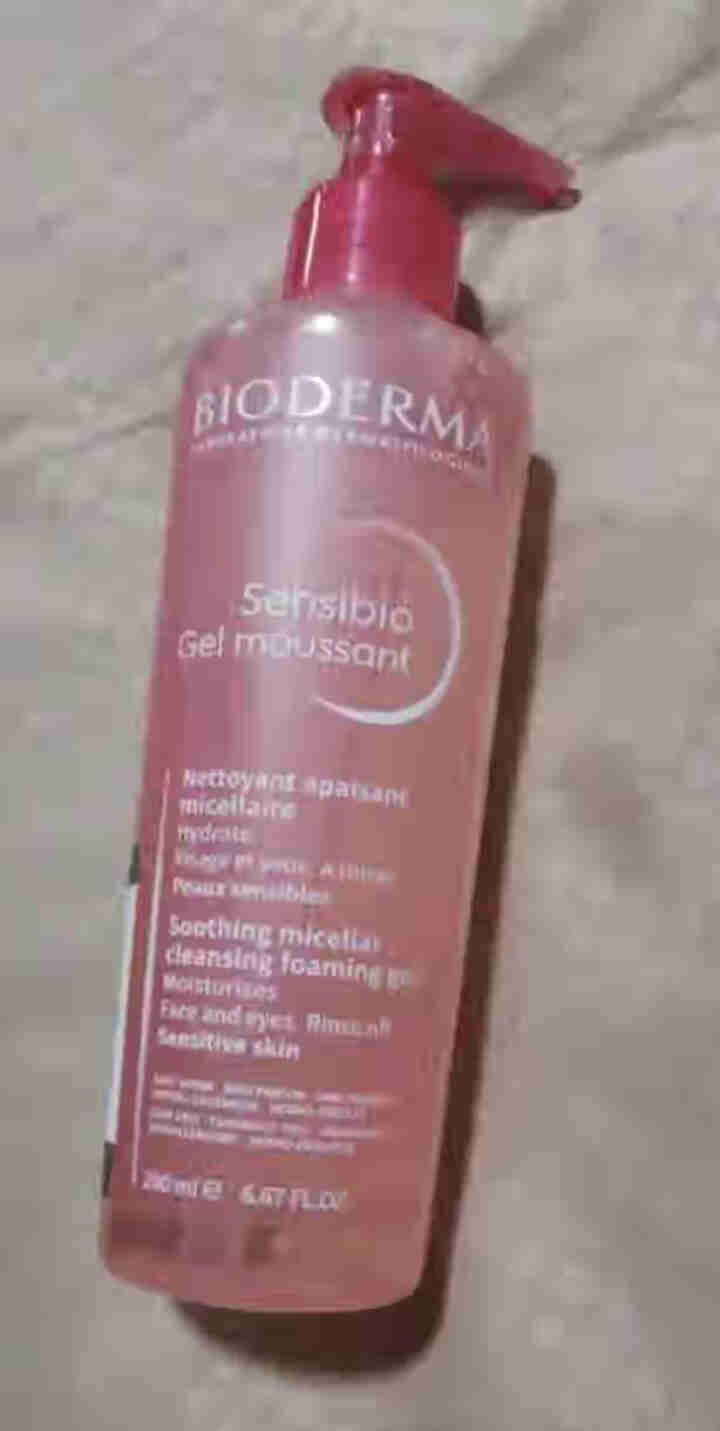 法国贝德玛（BIODERMA）舒妍修护洁肤凝胶洗面奶洁面乳200ml（ 温和清洁卸妆  舒缓保湿 低泡无皂基）怎么样，好用吗，口碑，心得，评价，试用报告,第2张