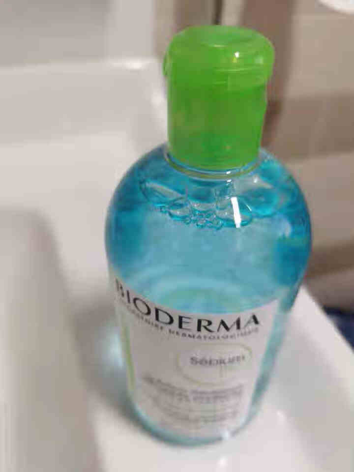 法国贝德玛（BIODERMA）净妍控油洁肤液500ml（卸妆水 深层清洁 绿水 控油补水 改善毛孔痘痘 原装进口）怎么样，好用吗，口碑，心得，评价，试用报告,第4张