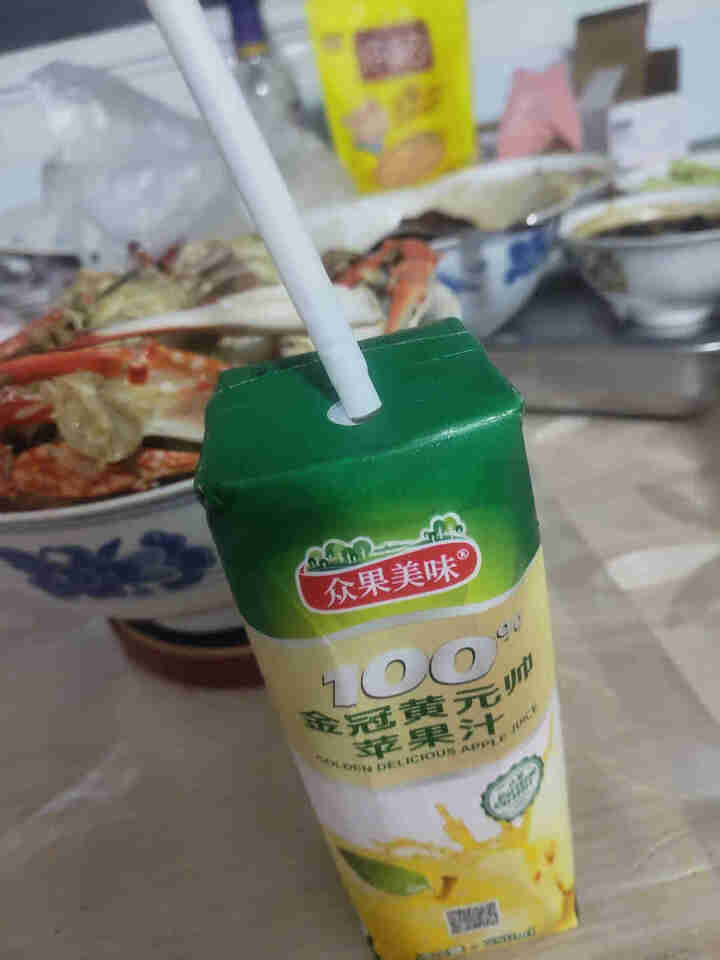 众果美味 100%果汁饮料 鲜果榨汁无添加原浆 便捷随身装250ml 苹果汁怎么样，好用吗，口碑，心得，评价，试用报告,第2张