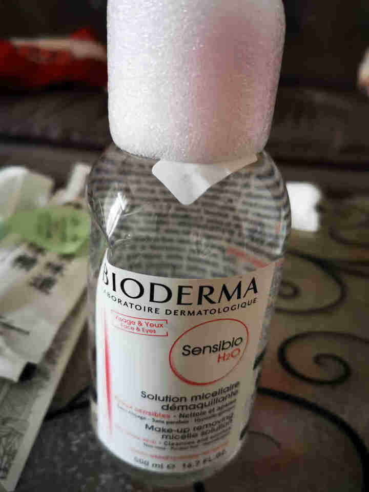 法国贝德玛（BIODERMA）舒妍多效洁肤液500ml （卸妆水 深层清洁 粉水 舒缓保湿 敏感肌 眼唇 原装进口）怎么样，好用吗，口碑，心得，评价，试用报告,第3张