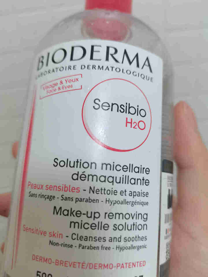 法国贝德玛（BIODERMA）舒妍多效洁肤液500ml （卸妆水 深层清洁 粉水 舒缓保湿 敏感肌 眼唇 原装进口）怎么样，好用吗，口碑，心得，评价，试用报告,第2张