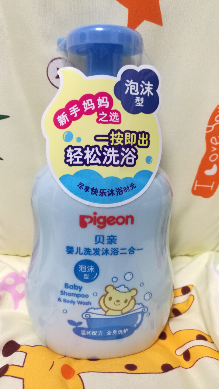 贝亲（Pigeon） 宝宝儿童婴儿沐浴露洗发水二合一泡沫型进口品质洗发沐浴500ml 泡沫型IA170怎么样，好用吗，口碑，心得，评价，试用报告,第2张