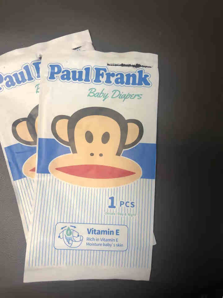 大嘴猴（Paul Frank）维E魔法裤婴儿拉拉裤男女宝宝通用尿不湿试用装 纸尿裤M码5片怎么样，好用吗，口碑，心得，评价，试用报告,第2张