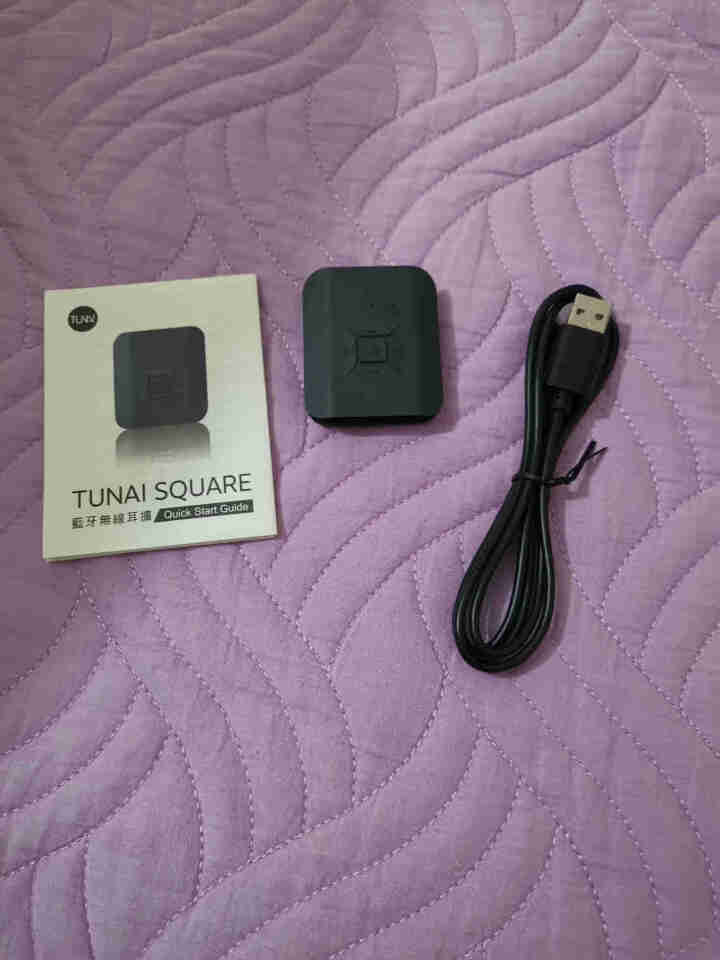 TUNAI Square AptX低延迟蓝牙耳放无线蓝牙放大器游戏吃鸡蓝牙接收器可插有线耳机 黑色 Square音乐小方,第4张