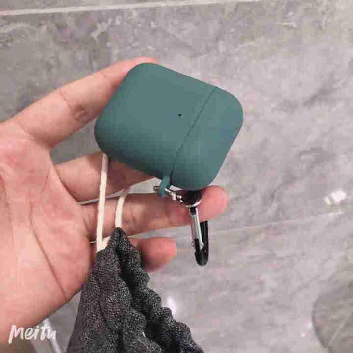 伊米仕  airpods pro保护套1/2/3代苹果无线蓝牙耳机保护壳无线充电盒硅胶防摔  AirPods Pro【暗夜绿】怎么样，好用吗，口碑，心得，评价，,第2张