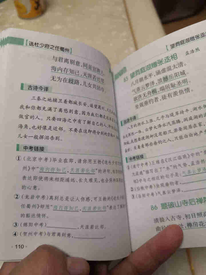 pass绿卡图书初中语文必背古诗文人教版RJ版部编版七八九年级7,第4张