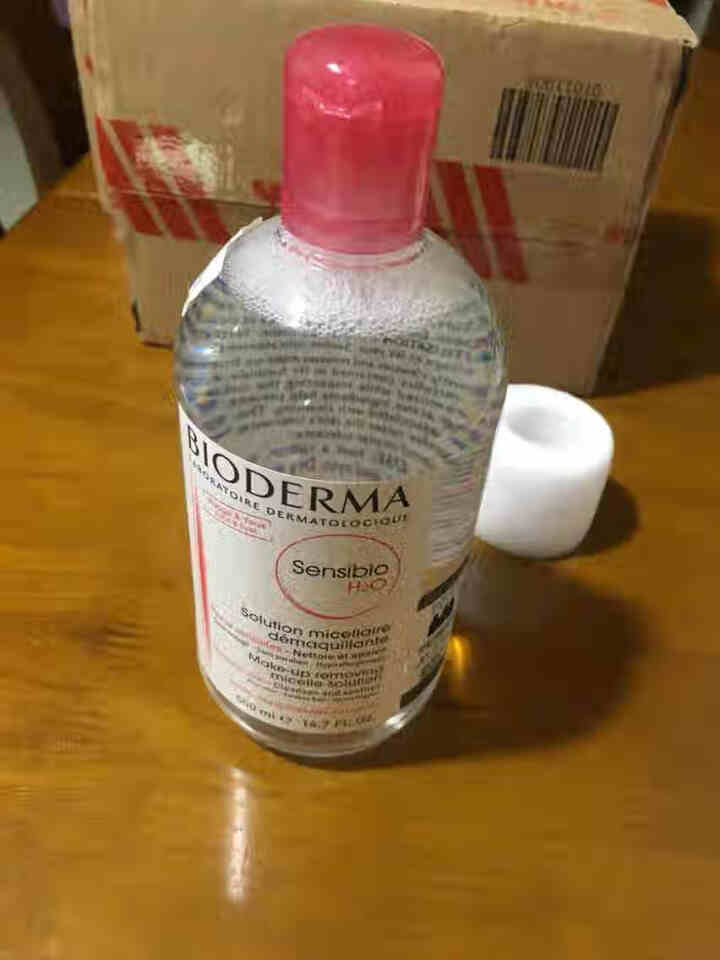 法国贝德玛（BIODERMA）舒妍多效洁肤液500ml （卸妆水 深层清洁 粉水 舒缓保湿 敏感肌 眼唇 原装进口）怎么样，好用吗，口碑，心得，评价，试用报告,第2张