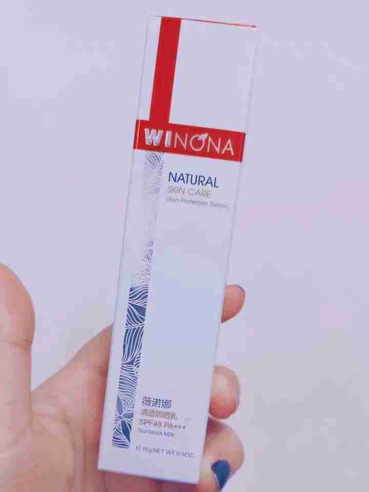 薇诺娜（WINONA）清透防晒乳15g SPF48 PA+++（防晒霜 防晒乳 敏感肌肤适用）怎么样，好用吗，口碑，心得，评价，试用报告,第2张