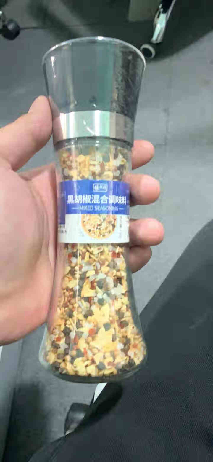 味教授海盐黑胡椒混合调料128g 健身鸡胸肉研磨瓶装黑胡椒粒碎撒料 牛排西餐意面调味料岩盐香辛料怎么样，好用吗，口碑，心得，评价，试用报告,第2张