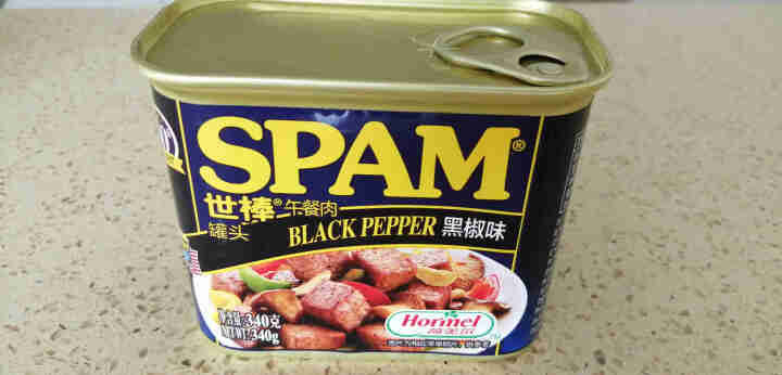 世棒（SPAM）午餐肉罐头黑椒口味340g 开罐即食早餐三明治火锅烧烤麻辣香锅泡面搭档怎么样，好用吗，口碑，心得，评价，试用报告,第2张