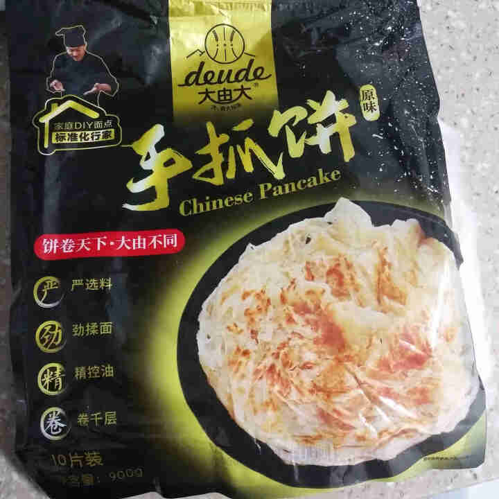 大由大原味手抓饼  儿童早餐 面饼皮面点食品烘焙食材锁鲜精包装台湾风味 原味手抓饼90g*10片*2袋怎么样，好用吗，口碑，心得，评价，试用报告,第2张