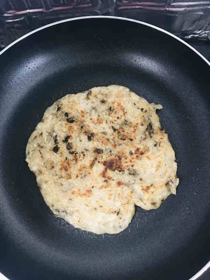 食新溢宁波风味梅干菜煎饼早餐速食正宗老上海葱油饼家庭装葱香手抓饼家庭装冷冻半成品20片顺丰快递 梅干菜饼（直径13厘米）顺丰快递怎么样，好用吗，口碑，心得，评价,第4张