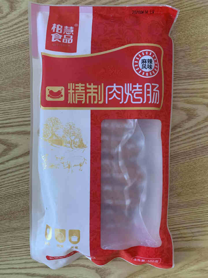 柏慧食品 火山石精制肉烤肠（麻辣味）500g/袋 纯肉 热狗肠 早餐肠 地道肠怎么样，好用吗，口碑，心得，评价，试用报告,第2张