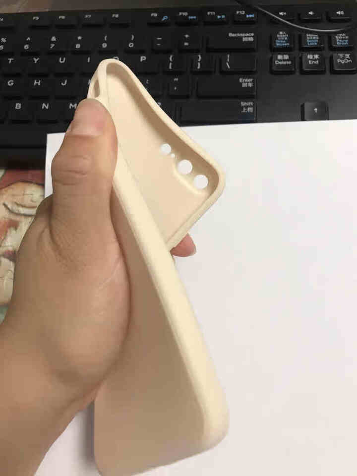 墨迪 苹果11Pro Max手机壳iPhoneXR/XS Max直边6/7/8plus硅胶防摔保护套 古董白丨带膜+挂绳 苹果11怎么样，好用吗，口碑，心得，评,第3张