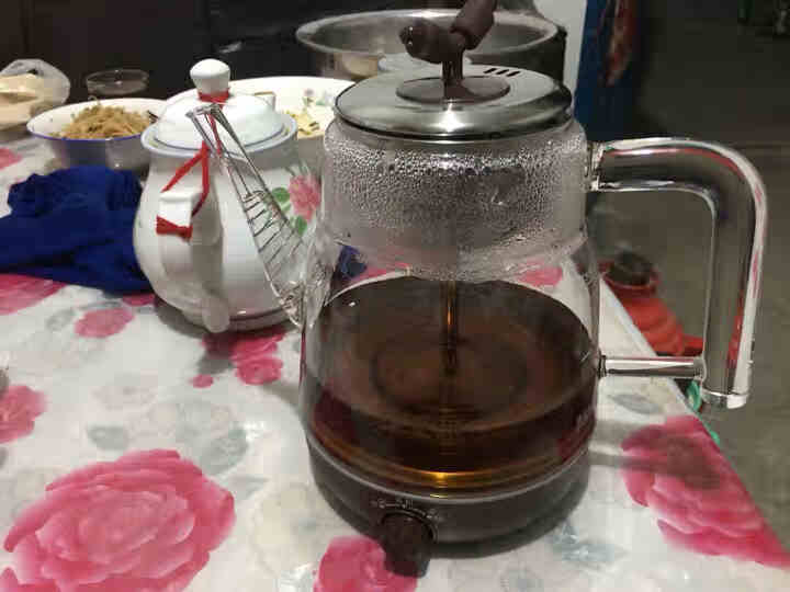 越一1.5L茶器多功能家用花水果玻璃养生壶全自动双内胆黑茶蒸汽一体怎么样，好用吗，口碑，心得，评价，试用报告,第4张