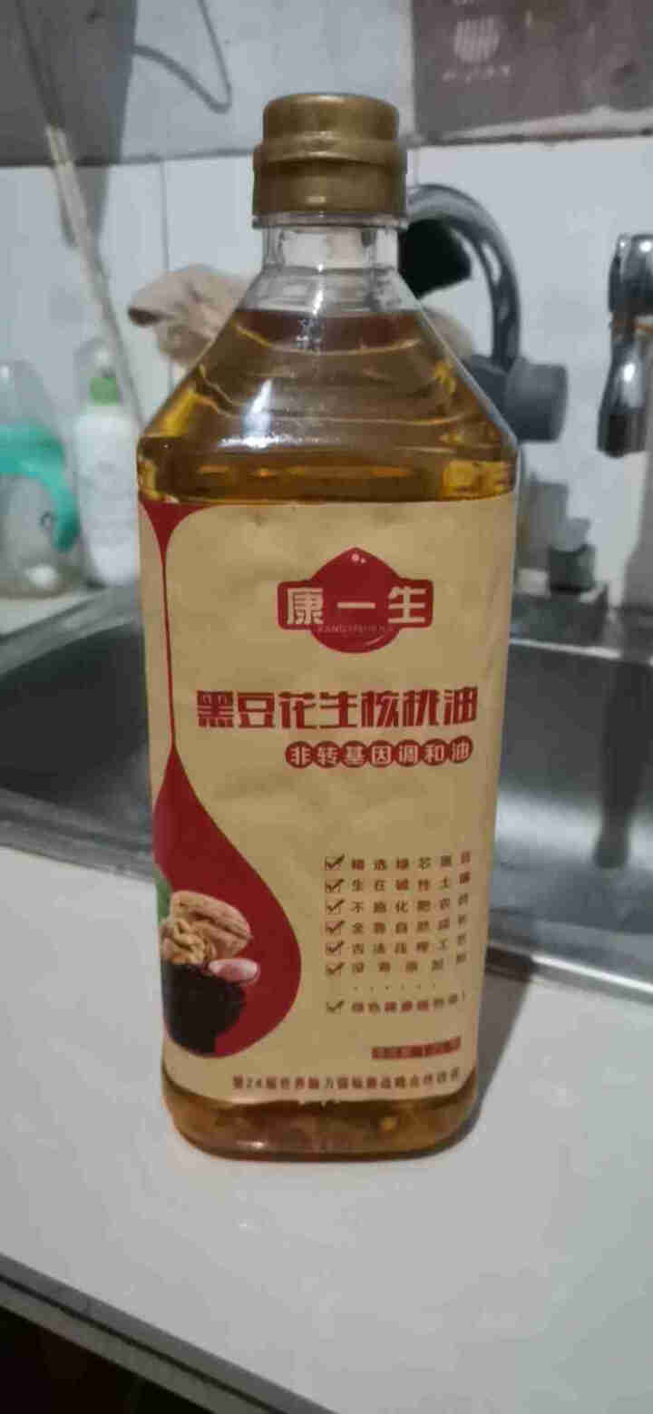 康一生食用植物调和油 含70%非转基因黑豆油 食用油 橄榄调和油 花生调和油 食用调和油 芝麻油 黑豆花生核桃食用植物调和油 1.25L单瓶装怎么样，好用吗，口,第2张