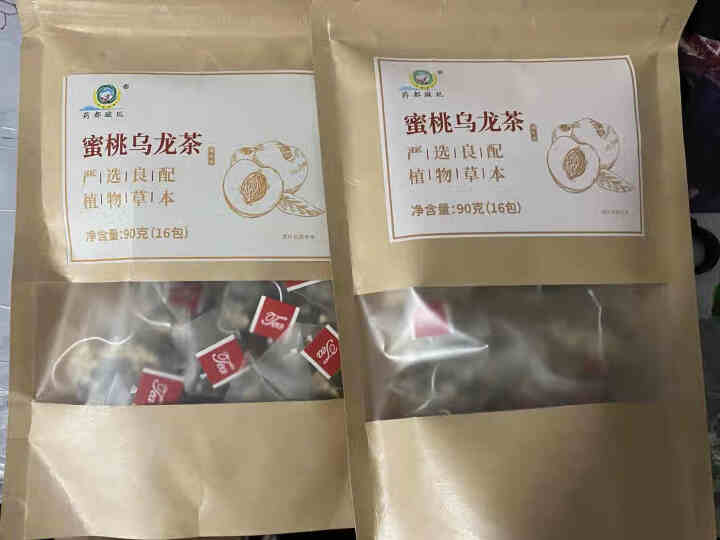 璇玑 蜜桃乌龙茶蜜桃干苹果干乌龙茶办公室下午茶女士花果茶果粒三角包袋泡水果茶冷泡茶 实惠袋装16包怎么样，好用吗，口碑，心得，评价，试用报告,第2张