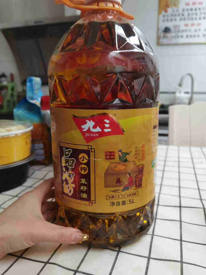 九三 品油坊 非转基因 小榨 菜籽油 5L 物理压榨食用油怎么样，好用吗，口碑，心得，评价，试用报告,第4张