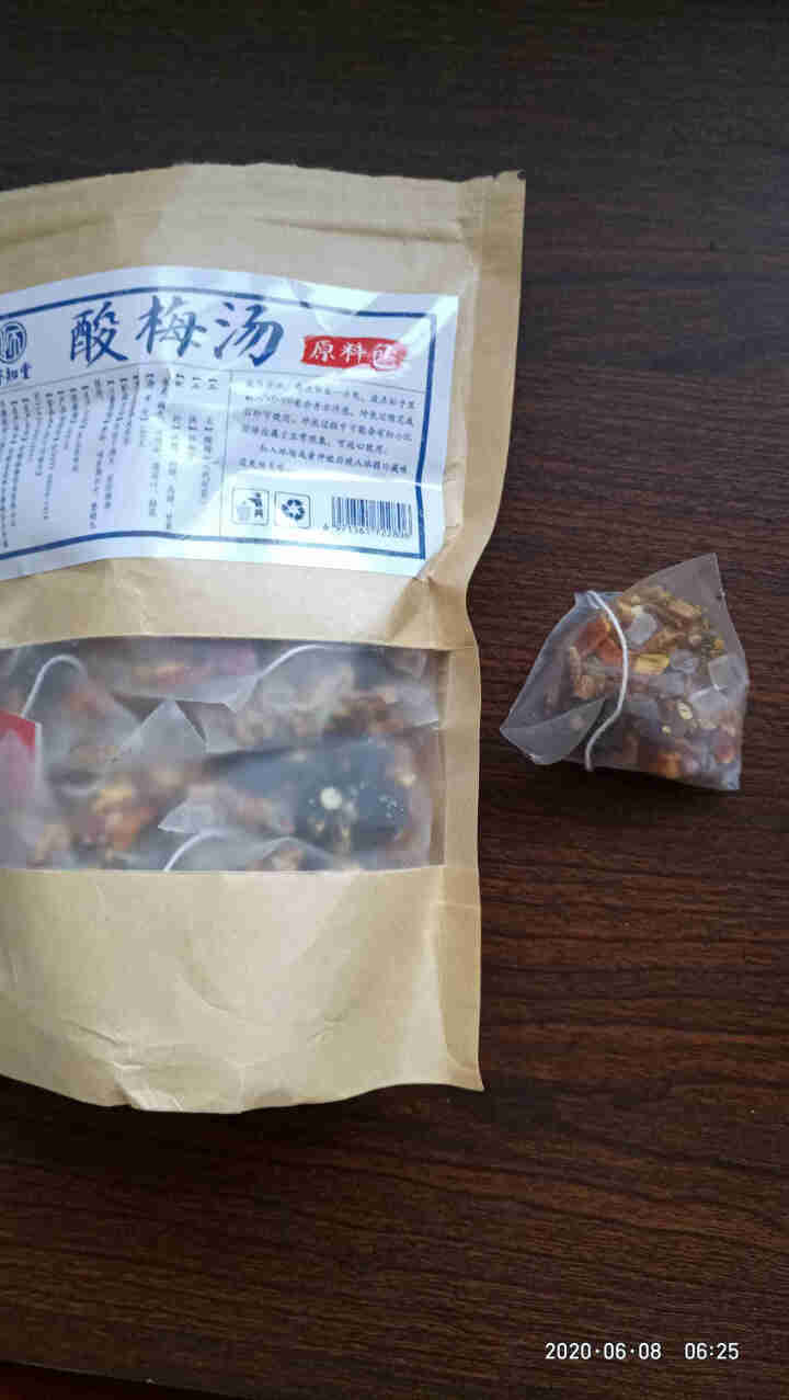 酸梅汤 老北京酸梅汤 三角包酸梅 乌梅汤袋泡茶 免煮原料包15包散装 15包*12g(一袋约180g)怎么样，好用吗，口碑，心得，评价，试用报告,第2张