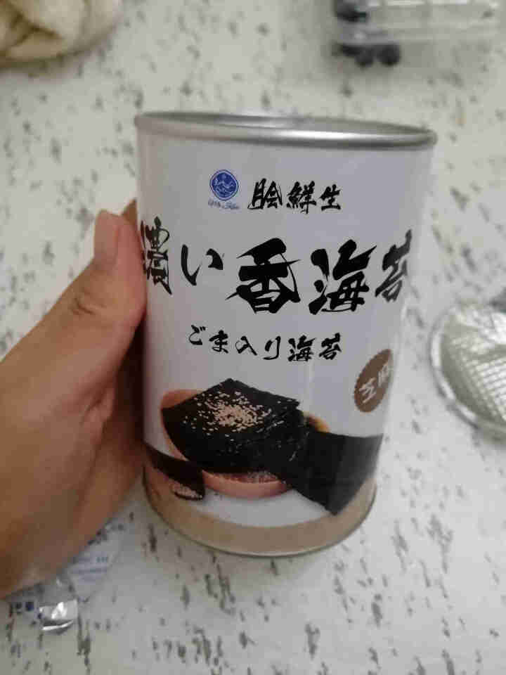 脍鲜生 海苔夹心脆休闲食品宝零食孕妇食品 芝麻口味罐装怎么样，好用吗，口碑，心得，评价，试用报告,第2张