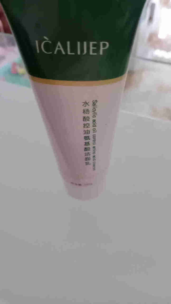 ICALIJEP水杨酸洗面奶氨基酸控油洁面乳男女深层清洁去黑头 1支装（100g/支）怎么样，好用吗，口碑，心得，评价，试用报告,第4张